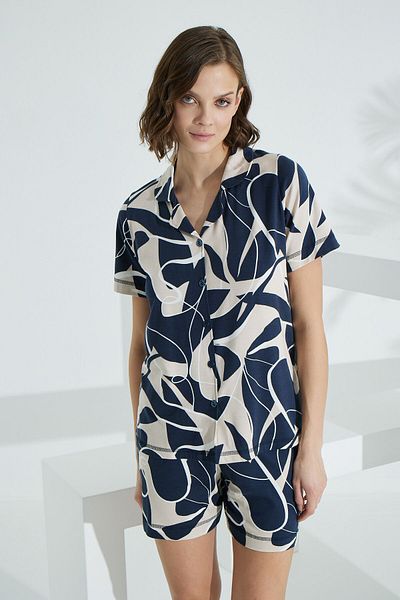 Etoile Women's Short Sleeve Bamboo Summer Shorts Set - 70005