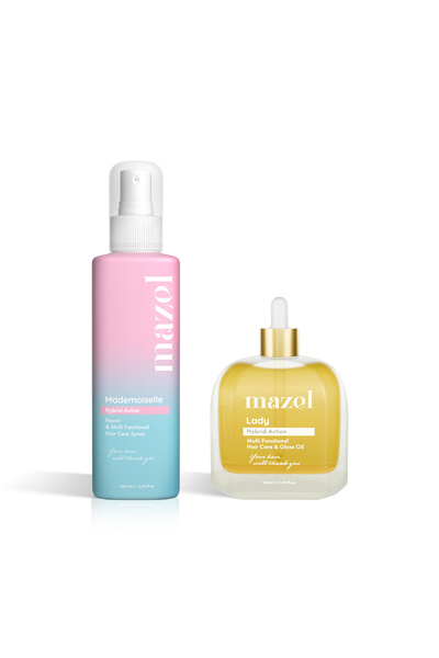 MAZEL Saç Bakım Spreyi & Saç Bakım Yağı 2'li Set