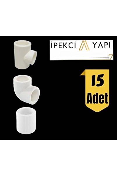 İPEKCİYAPİ Pprc 5 Adet Te, 5 Adet Dirsek, 5 Adet Maşon 20'lik