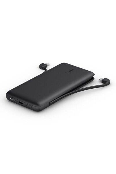 Belkin شاحن Boost Charger 10000mAh 18W PD Power Bank مع كابلين مدمجين USBC و ...