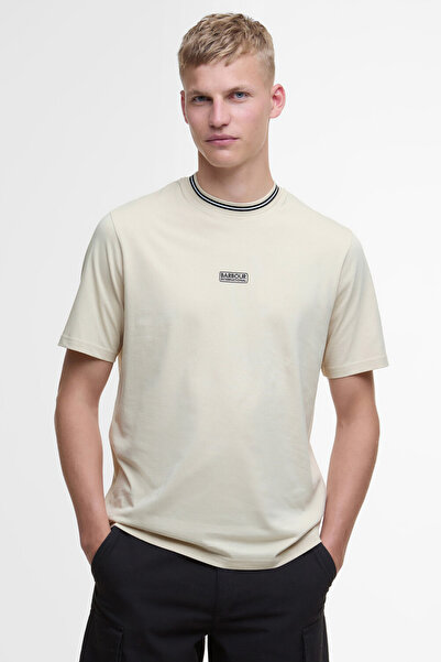 Barbour B.Intl Logo Tipped T-Shirt GY55 Oyster Grey