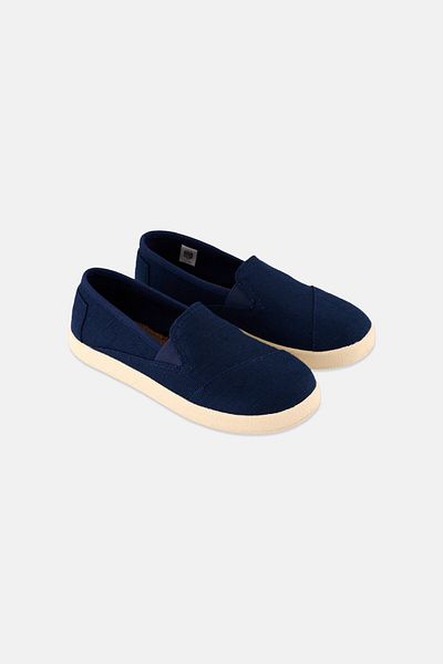 Toms Kids Boy Avalon Slip On Shoes, Navy