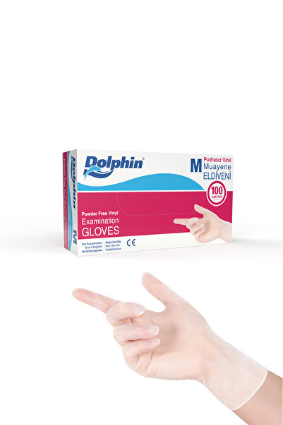 Dolphin Vinil Pudrasız Eldiven M Beden Mdr
