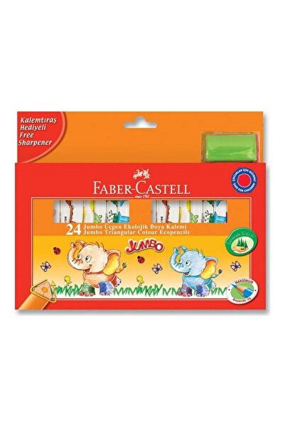 Faber Castell Jumbo Üçgen Ekolojik Boya 24 Lü