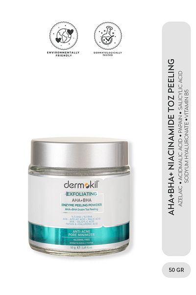 Dermokil Peeling Effect AHA+BHA+Niacinamide Enzyme Powder Peeling 50 gr