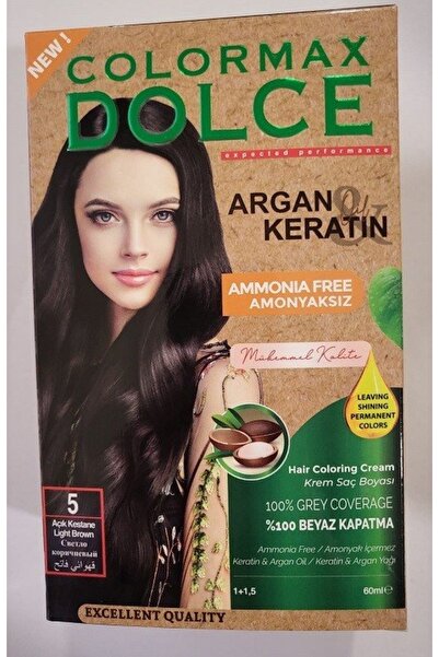 COLORMAX DOLCE Colormax Amonyaksız Saç Boyası 5- Açık Kestane