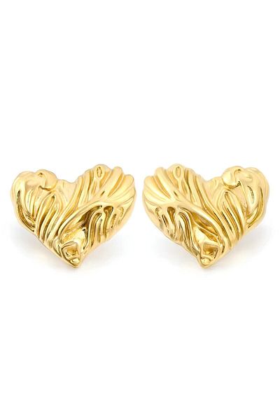Janset Heart Steel Earrings