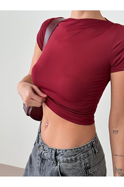 Friday Mood Women's Shoulder Drawstring Blouse