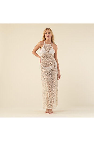 Chakra Malu Elbise Bej