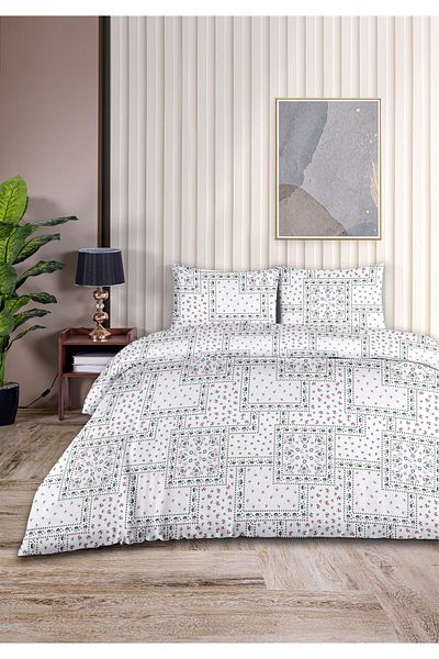 Evim Minnie 100% Cotton Akfil Cotton Single Duvet Cover Set 160X220Cm Green