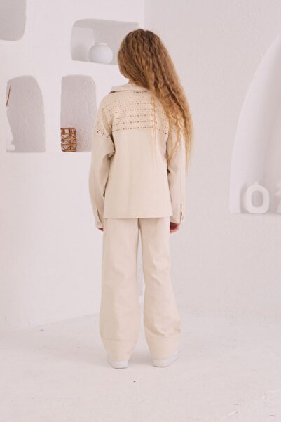 HAUSEkids 4-14 Years Old Berceste Girl's 3-Piece Set -Stone-