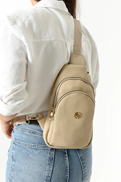 Sargınlar Sanmorris Kadın Çapraz Askılı Özel Kulaklık Çıkışlı Bel ve Göğüs Ça...