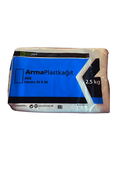 Mezpack Ambalaj Plast Kağıt Bloklu Plast Naylon Şeffaf Düz Tabaka 35X50 Cm 2.5 KG Paket