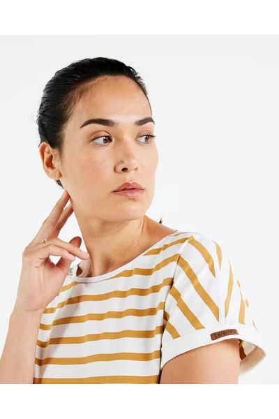Org Marka Store Tribord Boat Collar Enside Striped Sleeve Folded Short Sleeve Tsh