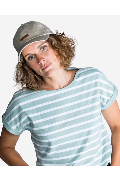 Org Marka Store Tribord Boat Collar Enside Striped Sleeve Folded Short Sleeve Tsh