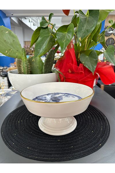 ACAR Freesia Ceramic Foot Salat Bowl 23,5 cm