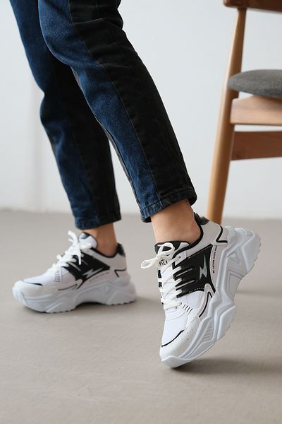 ayakkabıhavuzu Women's White Black Sneakers