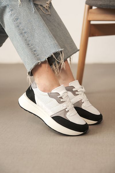 ayakkabıhavuzu Tenis alb negru afumat