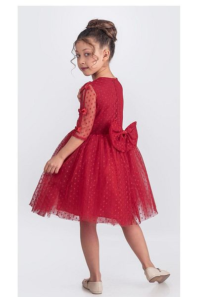KT PERA BABY Bow Detailed Fluffy Holiday 23 April Party Dress