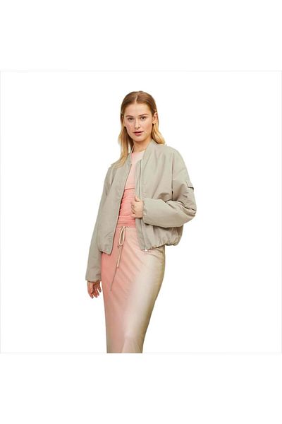 JJXX 12253330   Jxleila Beige Bomber Jacket - Otw Noos