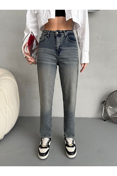 alanora Jean Mom pentru femei cu talie înaltă elastică/Lycra