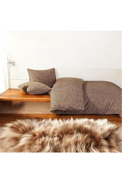 She&Co Set cuvertură de pilota dublă - Design leopard (Fără cearșaf)