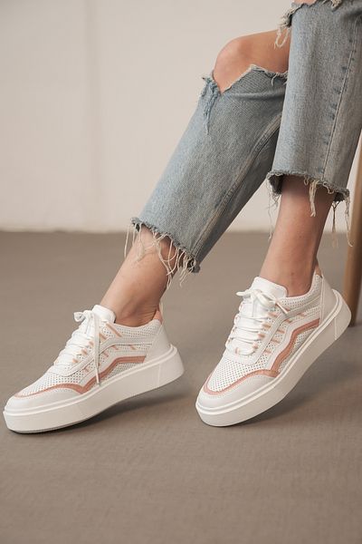 ayakkabıhavuzu Tenis alb cu pudră