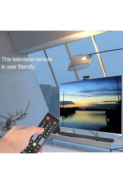 erorex Replacement Wireless Universal TV Remote Control For Samsung HD LED Smart TV Black
