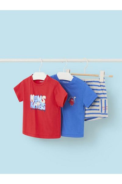MAYORAL Baby Boy T-Shirt Shorts Set of 3 1656