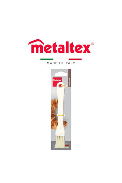 Metaltex Pastry Brush – 18cm, Plastic, Dishwasher Safe, Made in Italy