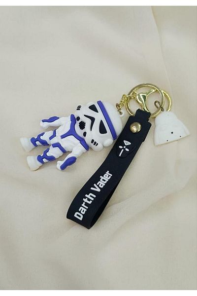 Hd Marketim Silicone Keychain Star Wars Darth Vader Bag Ornament Accessory