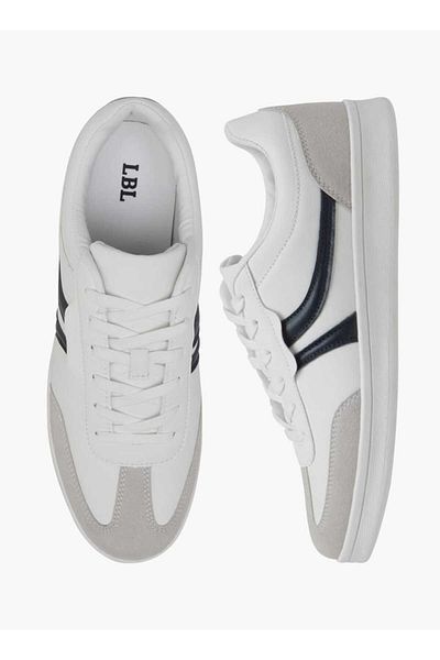 LBL by Shoexpress LBL by Shoexpress Men's Panelled Sneakers with Lace-Up Closure
