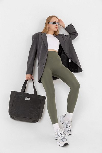 Maule Mittelgroße Damen-Umhängetasche aus gewachstem Canvas – 100 % Baumwolle