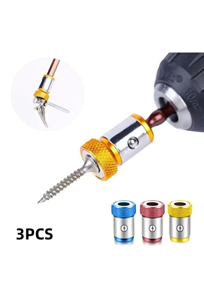 BGA 3pcs Matkap Manyetik Vida metal Tutucular Bit Magnetizer başlığı Tornavid...