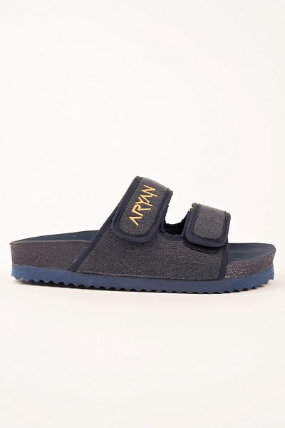 Polomia Comfort Ανδρικές παντόφλες Aryan - Μαλακό σουέτ, Λινό Look, Ανατομική Άνεση, Σόλα Eva, Rocky