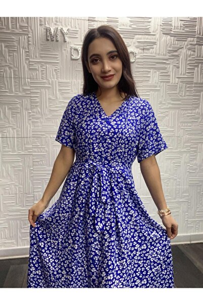 My Destino Rochie cămașă cu mânecă scurtă cu imprimeu floral