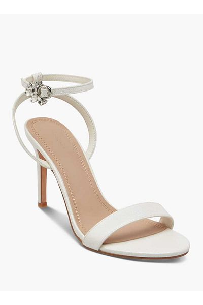 Flora Bella by Shoexpress Flora Bella Embellished Sandals with Stiletto Heels and Buckle Closure