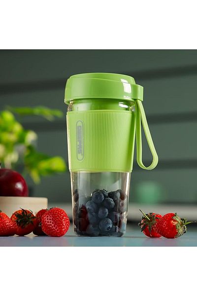 Geepas 50W Rechargeable Mini Blender - 500ml Smoothie Maker, USB Portable Mixer, 2-Year Warranty