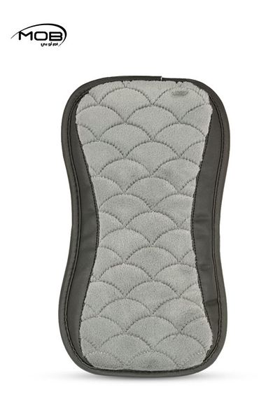 Generic Premium Car Armrest Cushion Pad, Soft & Comfortable Handrail Pad, Grey & Black, 1Pc