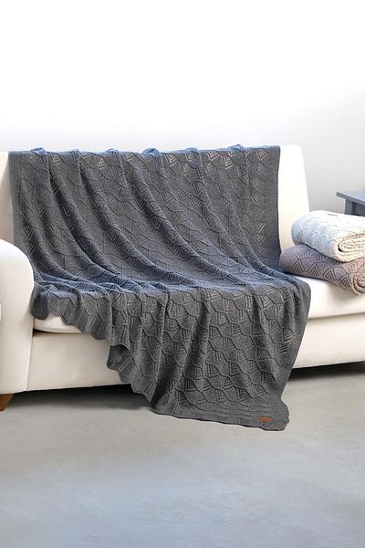 DALİSA Emily Knitwear Knitted Sofa Shawl, Multi-Purpose Usable Seat Cover