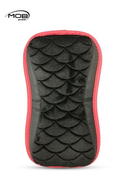Generic Premium Car Armrest Cushion Pad, Soft & Comfortable Handrail Pad, Black & Red, 1Pc