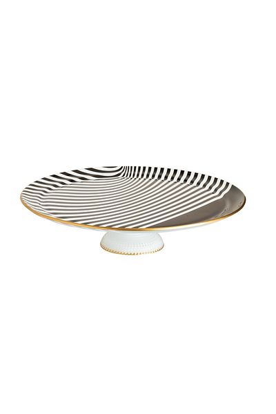 HIC Glass Cake Plate With Base Size 32 Cm