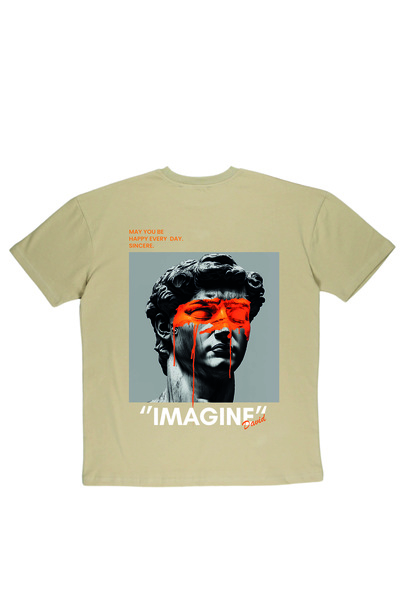 By Caspita Fashion Lenithra David Skulptura Rukavac Štampano Unisex Oversize ...