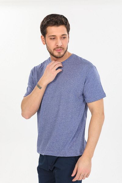 Domoda Indigo Oversize Fit Βαμβακερό κοντό μανίκι Basic Unisex Γυναικείο Unisex T-shirt