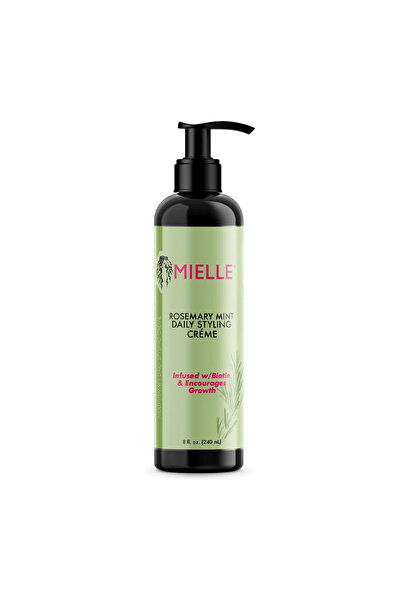 mielle organics كريم تصفيف الشعر اليومي بنكهة إكليل الجبل والنعناع - 240 مل