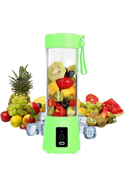 AKDC [Upgraded] Personal USB Juicer Cup|Portable Blender|380ml Rechargeable Mixer with 3D Six Blades