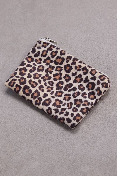 Addax Czdn2004 Model Leopard Print Mini Cloth Wallet