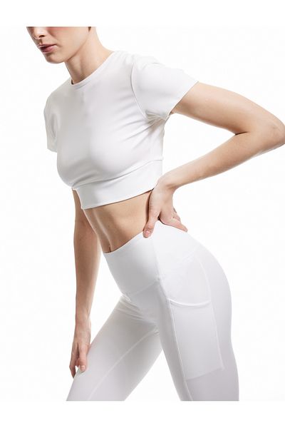 Koton Slim Fit Sports Leggings with High Waist Pocket Stitching Detail