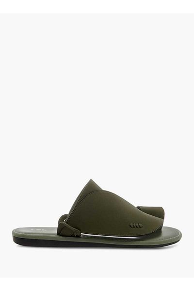 LBL by Shoexpress Textured Slip-On Arabic Sandals with Toe Loop