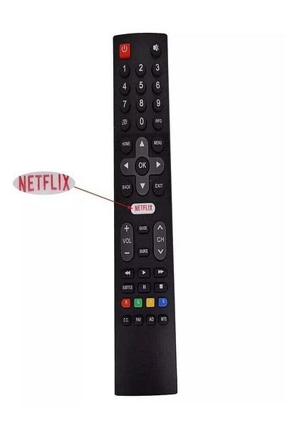 erorex جهاز تحكم تلفزيوني أصلي جديد لجهاز التحكم عن بعد Skyworth LCD TV مع زر Netflix